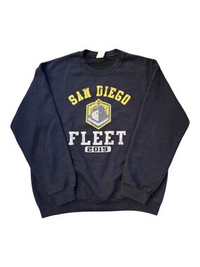 San Diego Fleet AAF Crewneck Sweatshirt - 2019 Inaugural Season - Medium - Rare